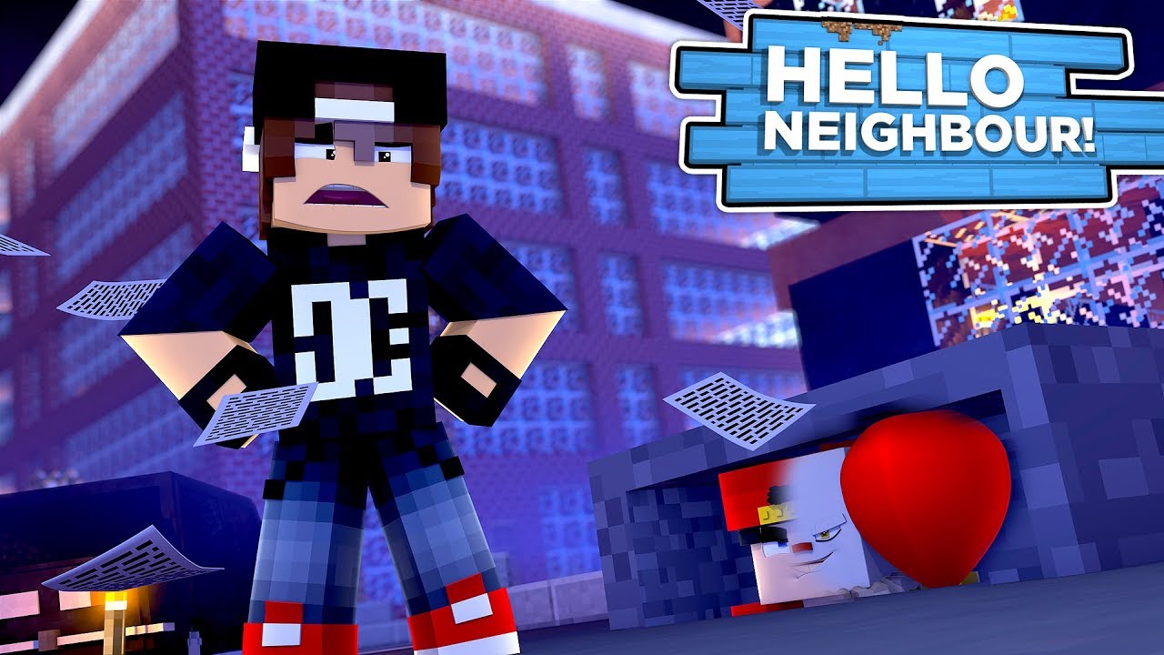 Minecraft Hello Neighbour - ROPO IS IT THE CLOWN!!!