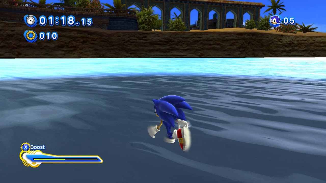 Sand Oasis in Sonic Generations (sorta) - Water!