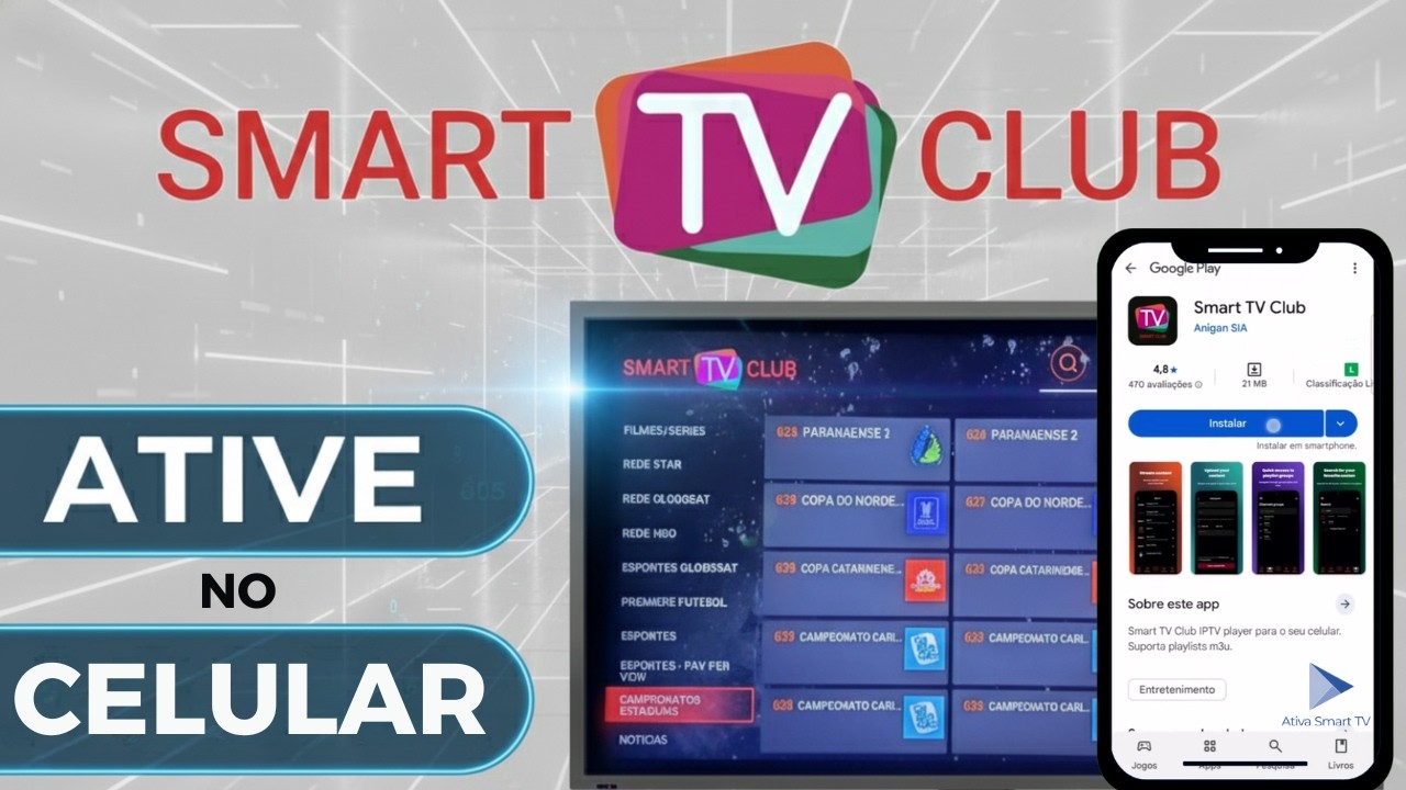 Atualiza&ccedil;&atilde;o Smart TV Club ❘ Como Ativar no Celular + Pre&ccedil;os dos Planos