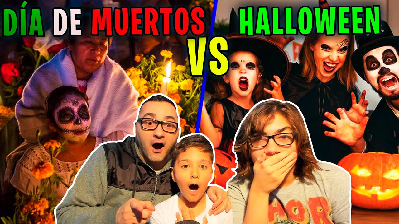 Reaccionando a DIA DE MUERTOS VS HALLOWEEN **10 DIFERENCIA**👻