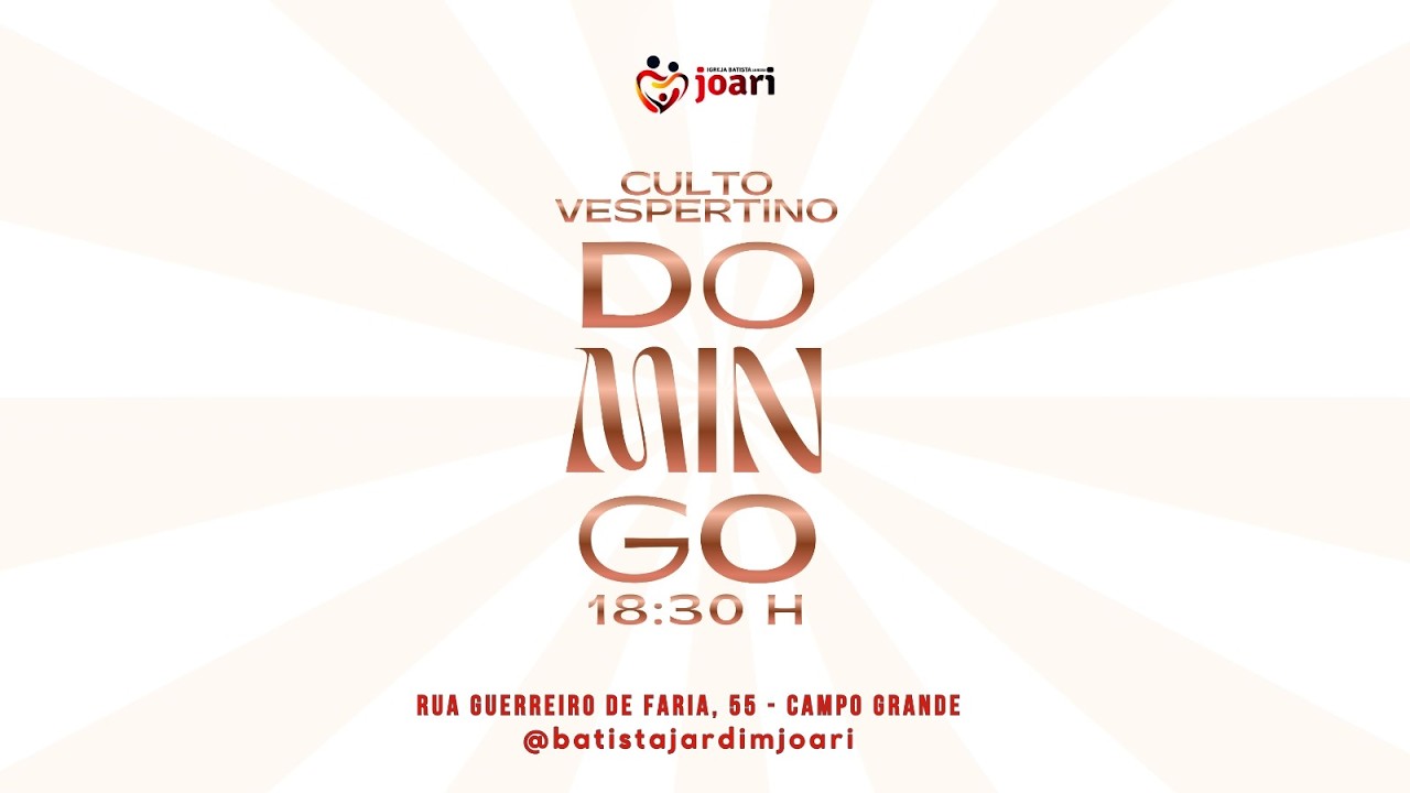 CELEBRAÇÃO VESPERTINA (01/03/2026)