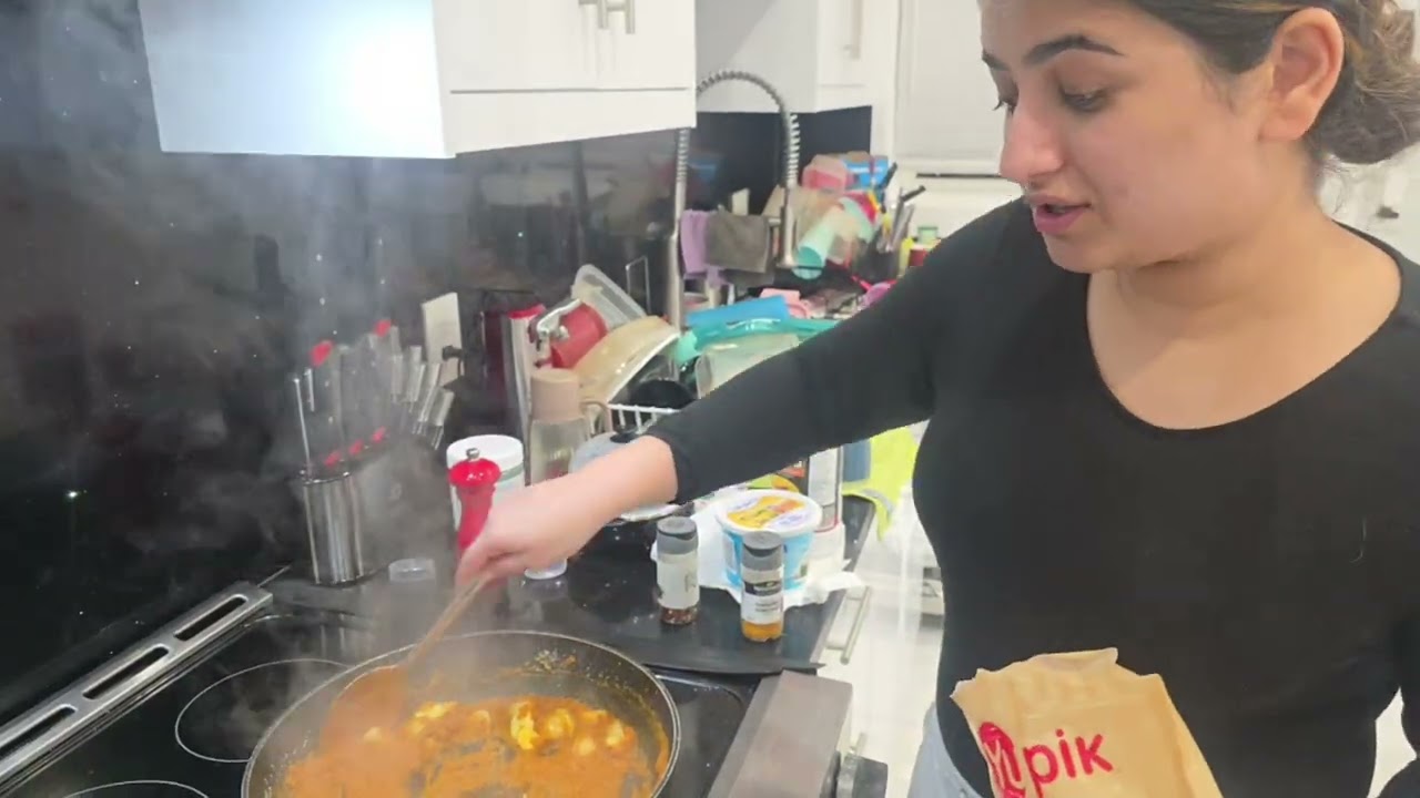 Making Chana Curry Together — Family Team Cooking