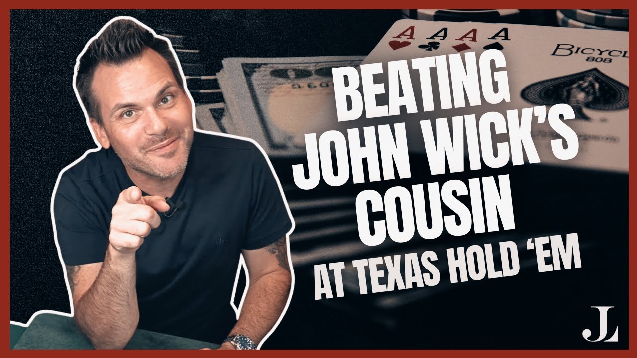 How to Beat John Wick's Cousin at Texas Hold 'em #casino #cardtrick #texasholdem #bet #poker #wsop