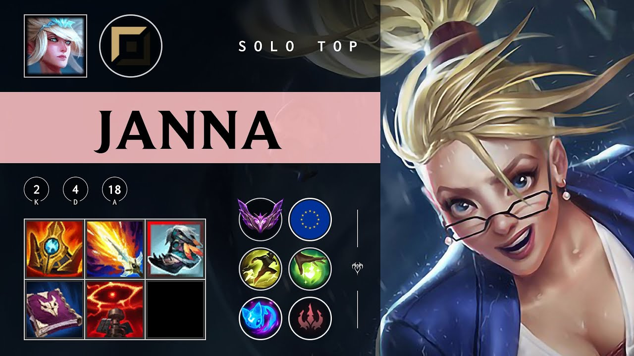 Janna Top vs Darius - EUW Master Patch 25.24