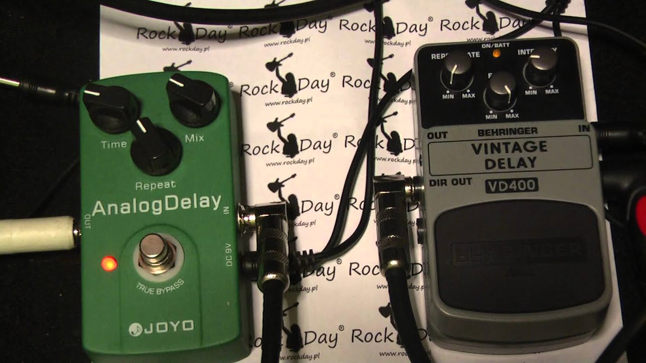 Joyo JF-33 Analog Delay VS Behringer Vintage Delay VD400 - Rockday Pietraszek