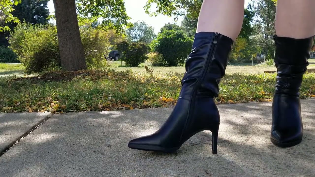 DREAM PAIRS Women's Mid Calf Boots High Heels Pointed Toe Zip Fashion Dressy Boot Review