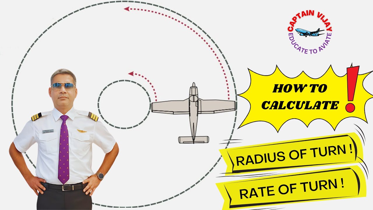 RADIUS OF TURN & RATE OF TURN #AERODYNAMICS #GROUND STUDIES FOR PILOTS #DGCA CPL & ATPL EXAM