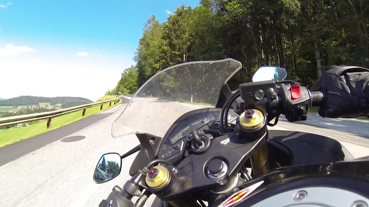 Gyrocam - Day trip part 1 - Over the Packsattel - Honda CBR 600 F