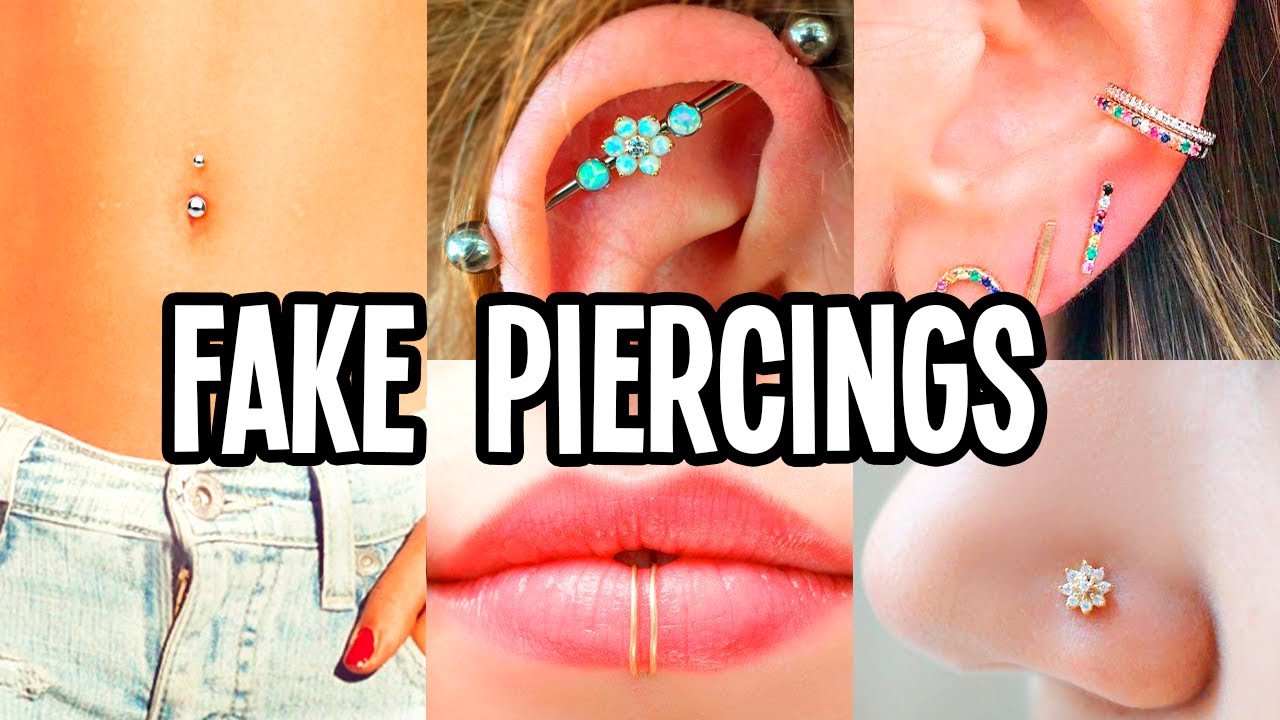 14 DIY Fake Piercings in Minutes At Home ❤️ Easy!