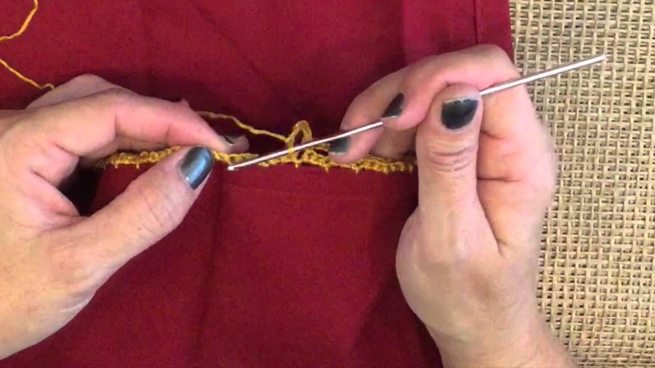 How to Crochet on Fabric | Easy Beginner Tutorial