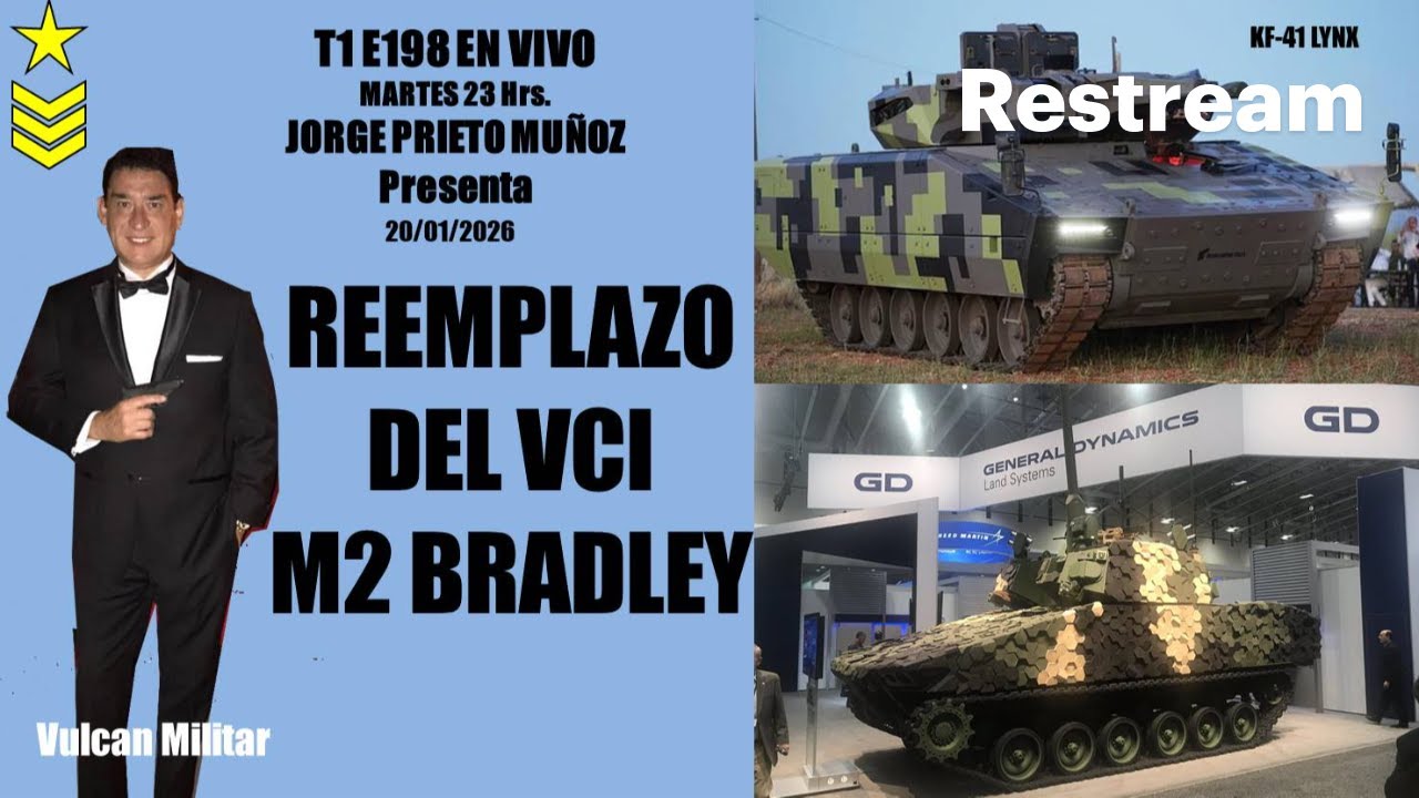 T1E198 En vivo Martes 23 Hrs. | El reemplazo de M2 Bradley