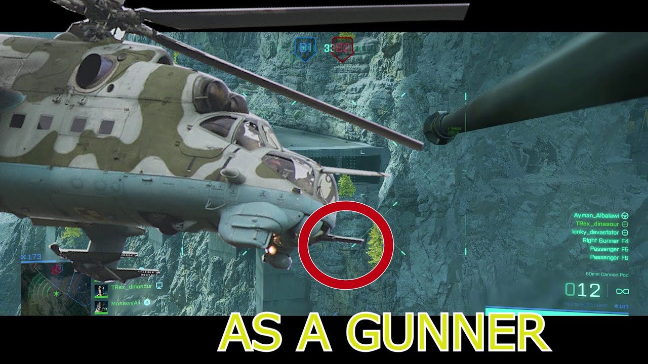 Attack Heli As Gunner In Battlefield 2042 - Exposure Breakthrough - TRexdinosaur Gaming