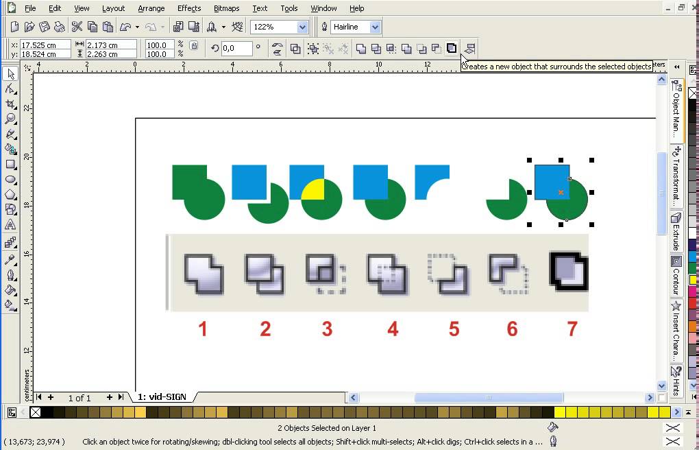 How to Trim Object Using CorelDRAW