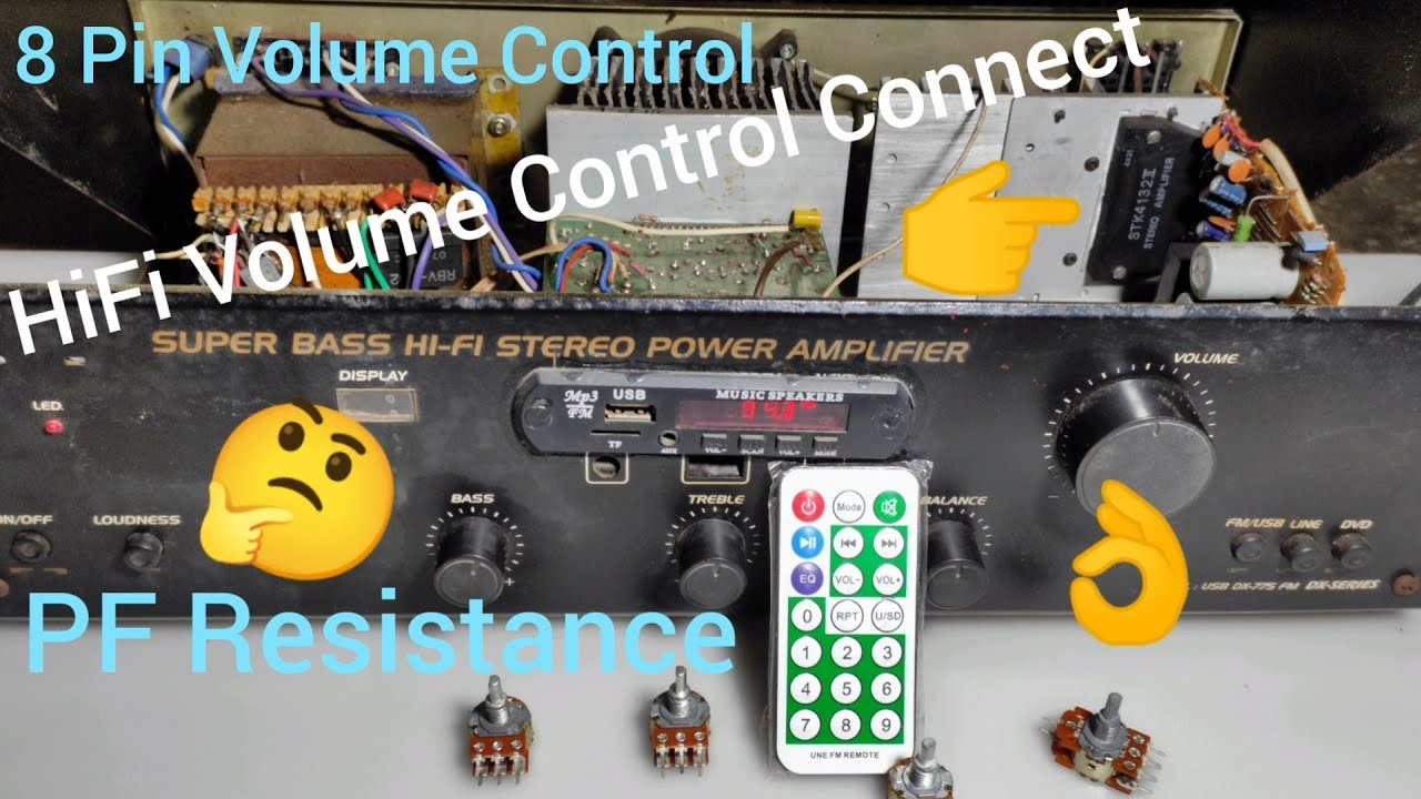 😃How To Connect Volume Control//8 Pin Volume Control Hi Fi Studio Amplifier ph amps
