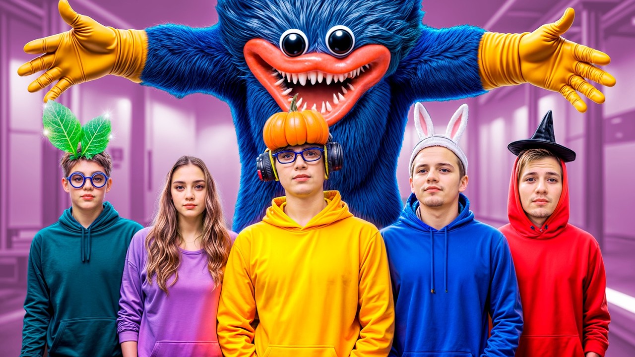 Экстремальные Прятки Челлендж от Вуху Мяу! Among Us Против Poppy Playtime 4!