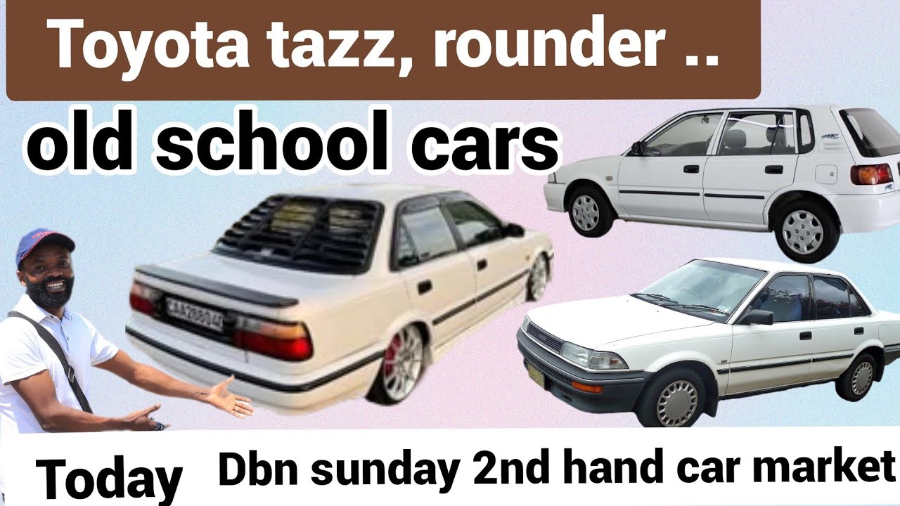 Дешевые подержанные Toyota Tazz и Rounder на продажу, автомобили старой школы, воскресный блошины...