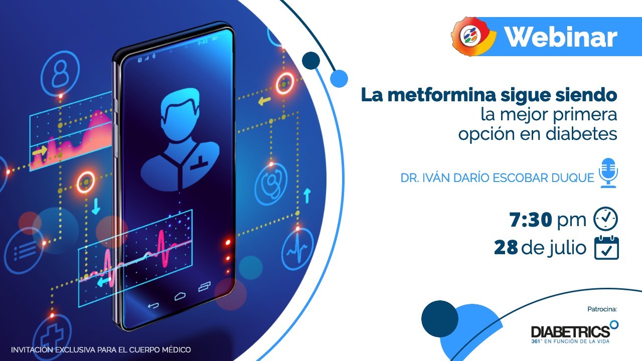 Webinar: La metformina sigue siendo la mejor primera opción en diabetes.