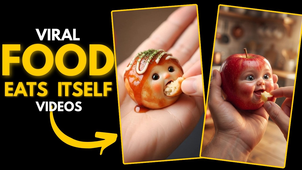 Create VIRAL Food Eating Itself Videos Using AI (Step-by-Step Tutorial)