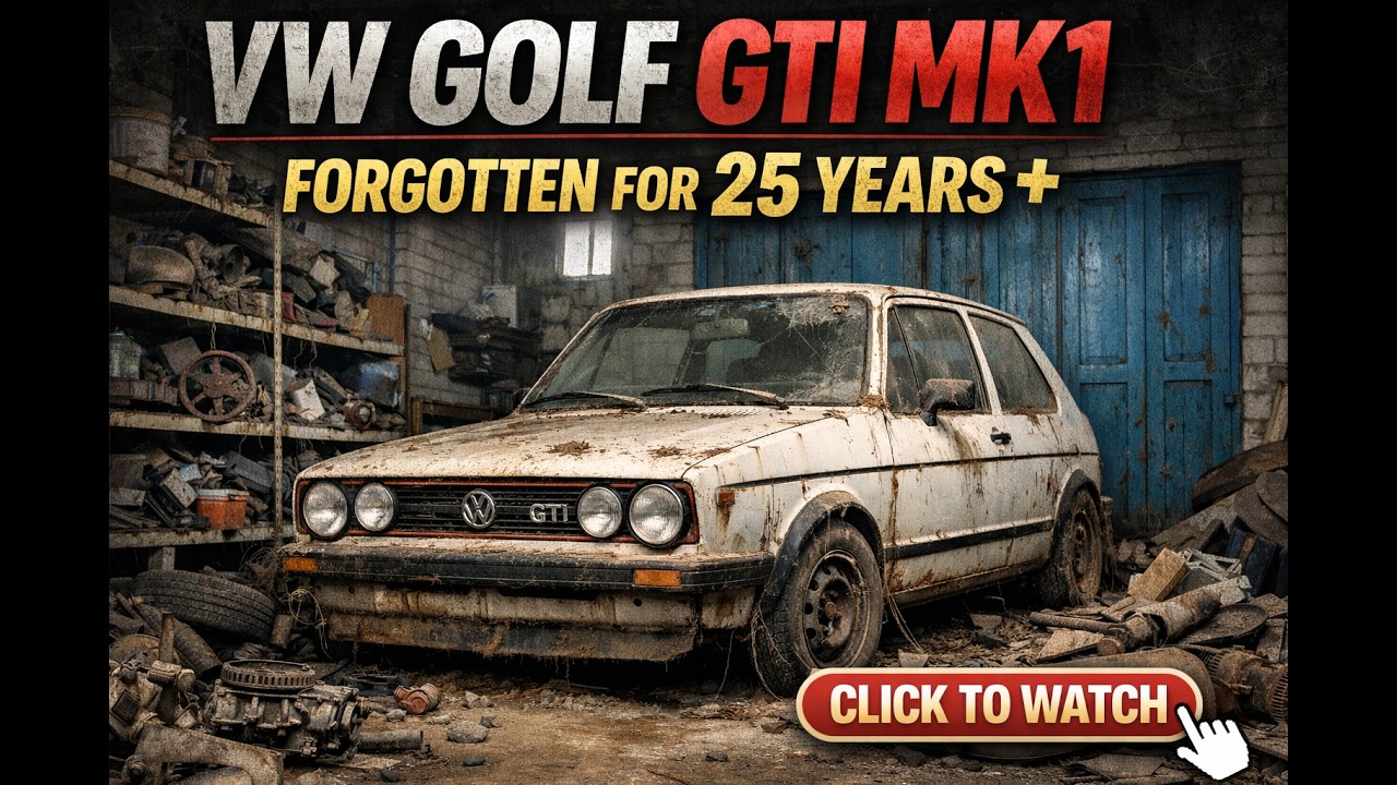 VOLKSWAGEN VW GOLF MK1 GTI BARN FIND SAT FOR 25 YEARS #automobile #vw