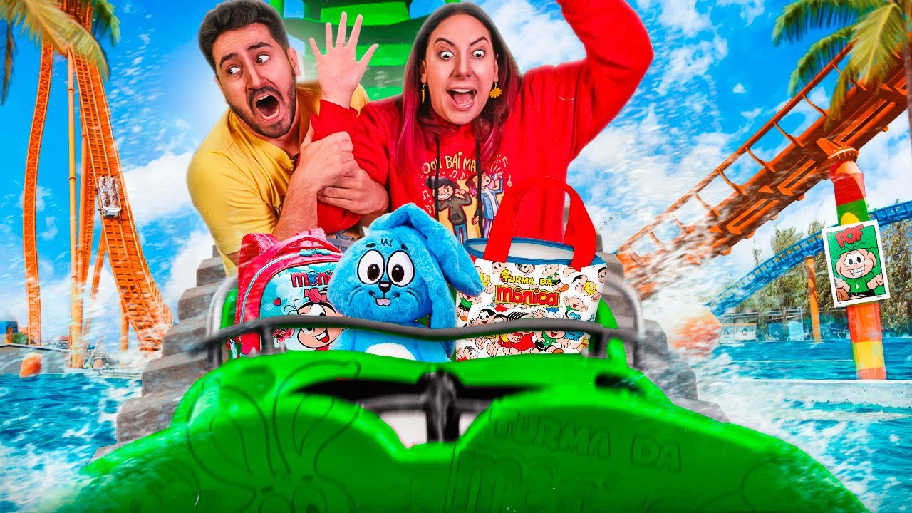 Enfrentamos Todos os Brinquedos do Parque da M&ocirc;nica | Gabriel e Shirley 2.0