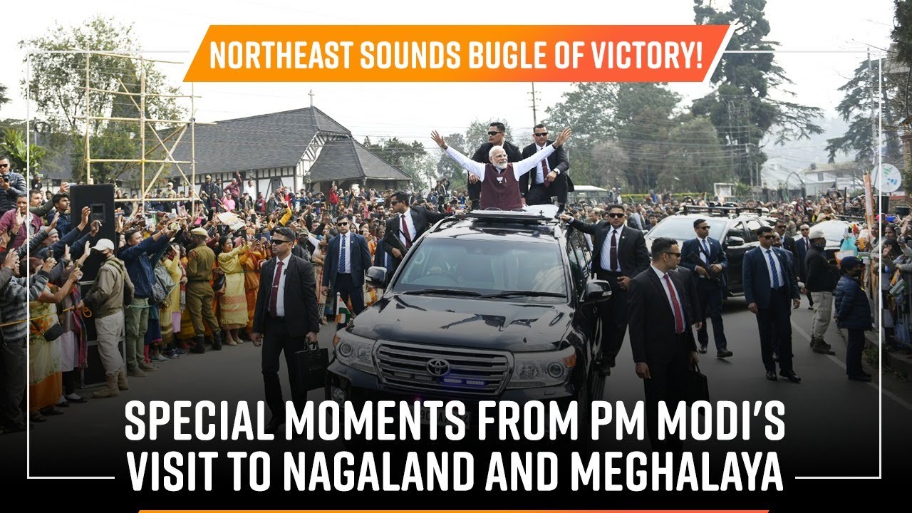 Northeast sounds bugle of victory! Special moments from PM Modi's visit to Nagaland and Meghalaya