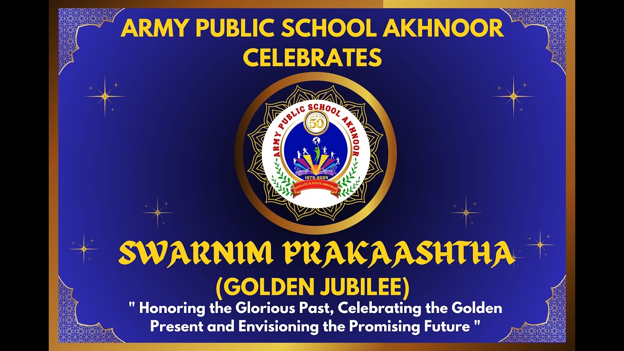 Army public School akhnoor celebtates Swarnim Prakaashtha Golden jubilee