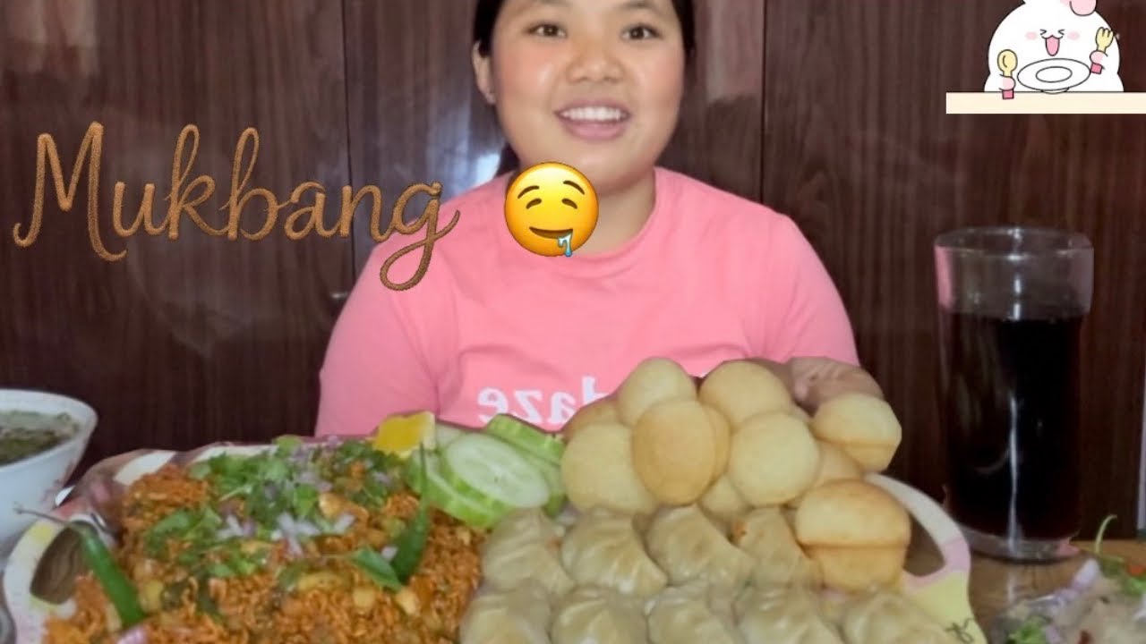Spicy Gilo chatpat🥵🌶️,Panipuri ,Homemade Momo🥟|Mukbang|
