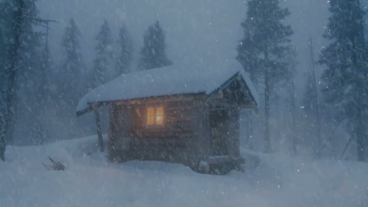Icy Wind Storm & Heavy Howling Wind in Mount Dzhimara, Russia┇Strong Snowstorm & Snow Blowing Sounds