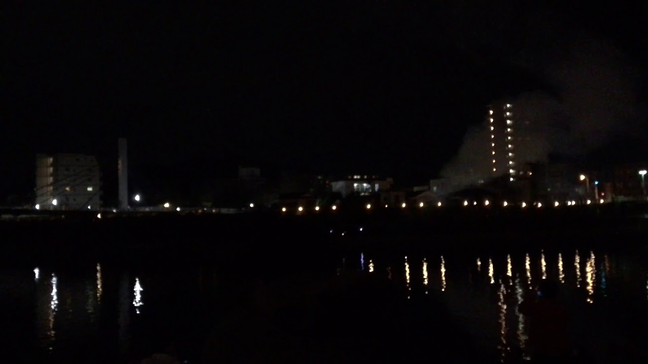 20171224ラブライブ！サンシャイン！！×あげつち商店街沼津リバーサイドホテルクリスマスパーティー フィナーレの打ち上げ花火