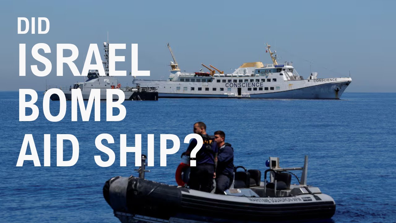 Gaza Aid Ship The Conscience Bombed Two Drones