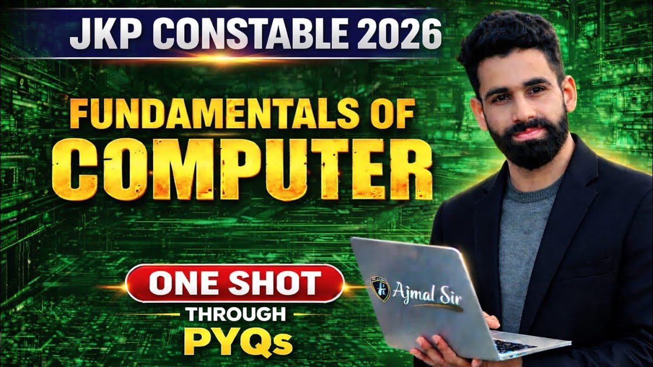 1000+ MCQ PYQ ASKED BY JKSSB //AJMAL SIR// FUNDAMENTALS OF COMPUTER#jkssb #jkp #jkpsi #stateexam 