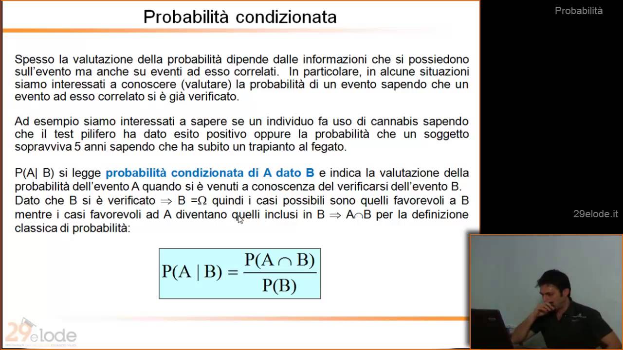 Statistica Medica - Probabilità - 16di46 - YouTube - 29elode.it