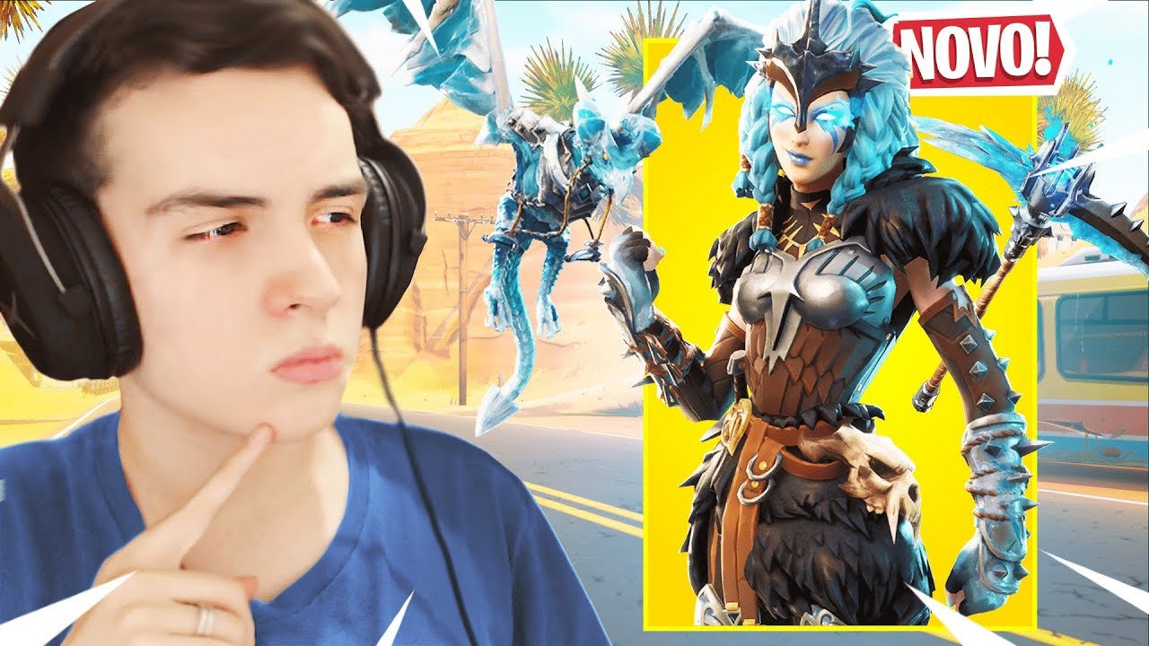 MITEI COM A NOVA SKIN LENDÁRIA DA VALQUÍRIA *ÉPICO* l FORTNITE
