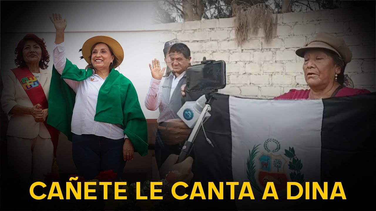 Dina Boluarte genera rechazo a donde va, Cañete le canta 