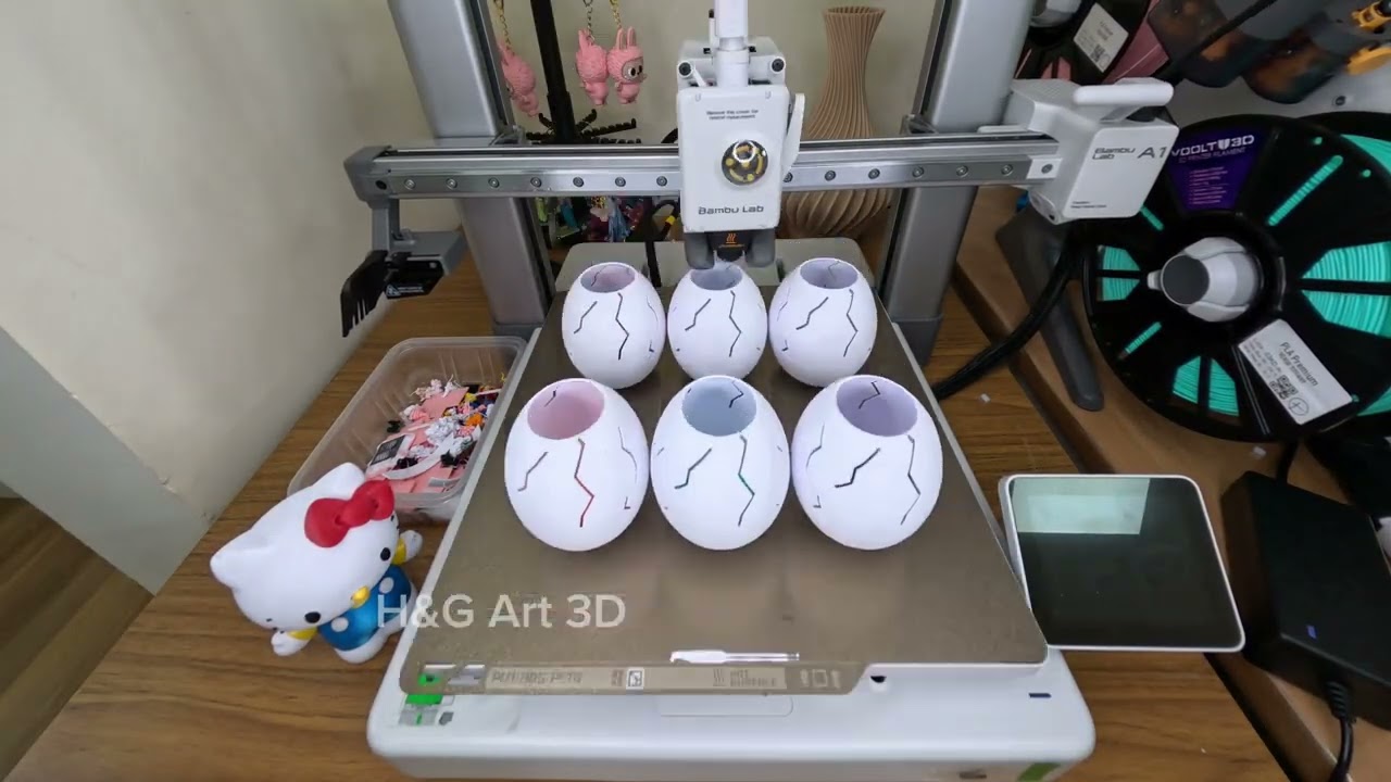 Ovinho Surpresa ! 🥰👧🧒 BamBulab A1 #3d #3danimation #impress&atilde;o3d