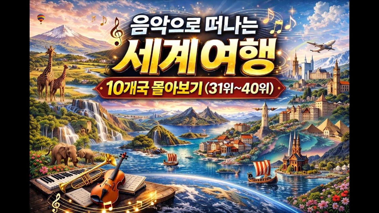 음악으로 떠나는 세계여행 - 10개국 몰아보기(31위 ~ 40위)