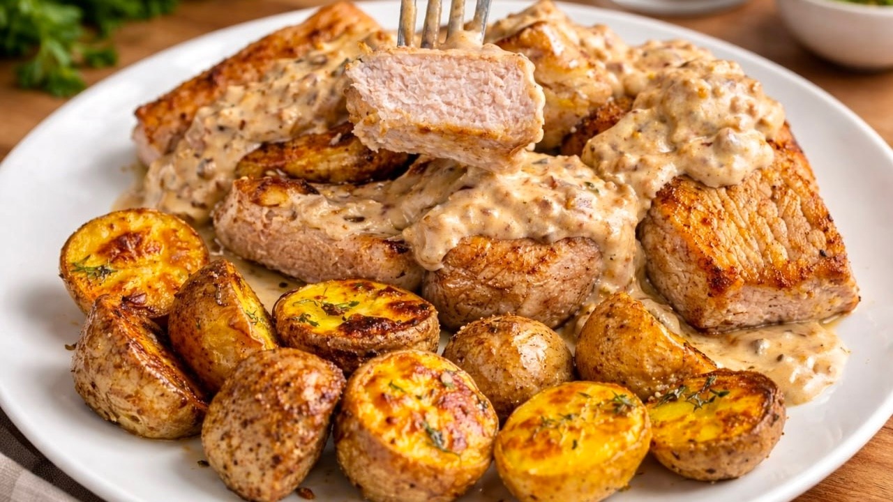 Ich habe noch nie so LECKERE SCHWEINEMEDAILLONS gegessen! Ein SCHNELLES Rezept mit einer BEILAGE