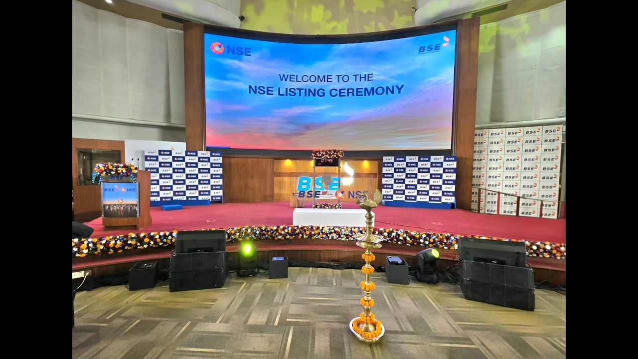 Listing ceremony of National Stock Exchange of India Ltd.