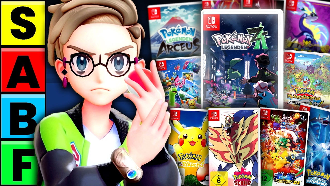 Ich bewerte ALLE Pokémon Spiele für die Nintendo Switch!