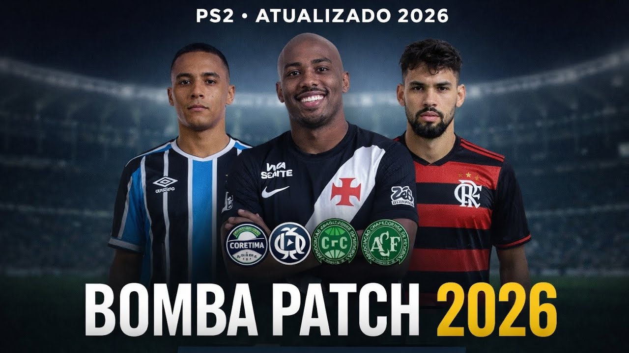 SUPER BOMBA PATCH 2026 (PS2) 🔥 ISO ATUALIZADO FEVEREIRO! FUNCIONA NO AETHERSX2 E PCSX2