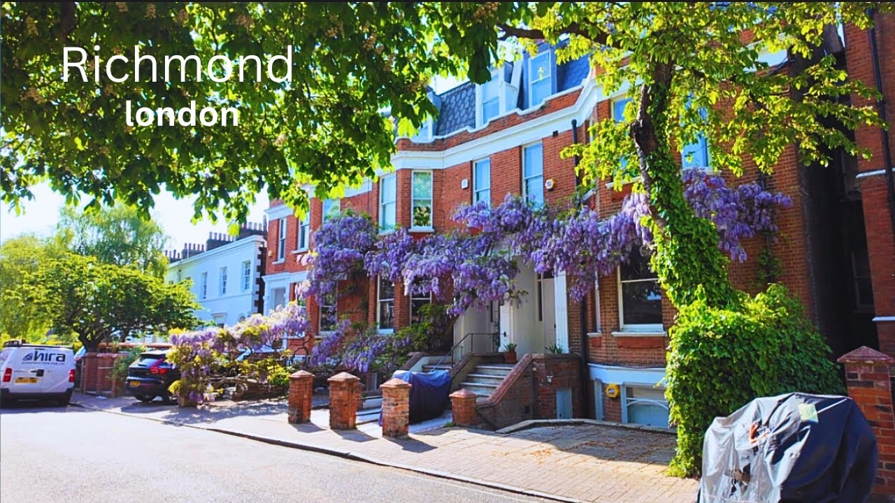 London Spring Walking Tour In Richmond | Park | Best Pub | Royal Building | 4K