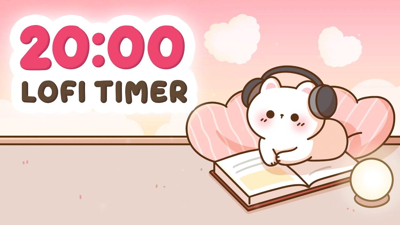 20 minute timer Lofi ❤️ Try Not To Smile While Studying With This Cat!