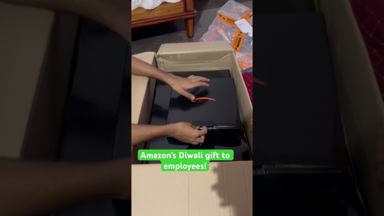 Amazon Diwali gift to employees! #amazon #employees #bonus #gift