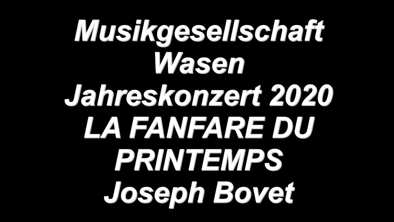 La Fanfare du Printemps (Joseph Bovet)