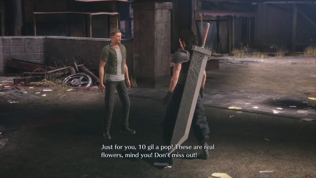 Crisis Core saying bye to Aerith