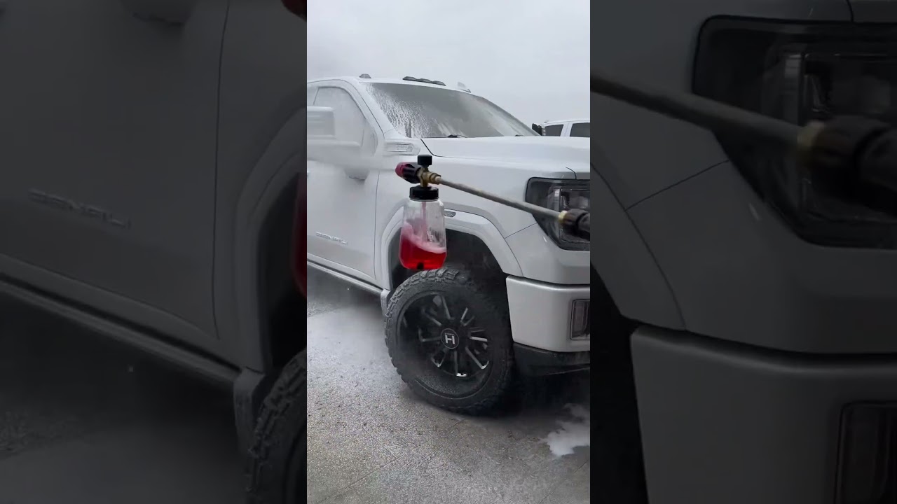 Foam cannon in action 🔥                      Get your today link in bio 🛠️