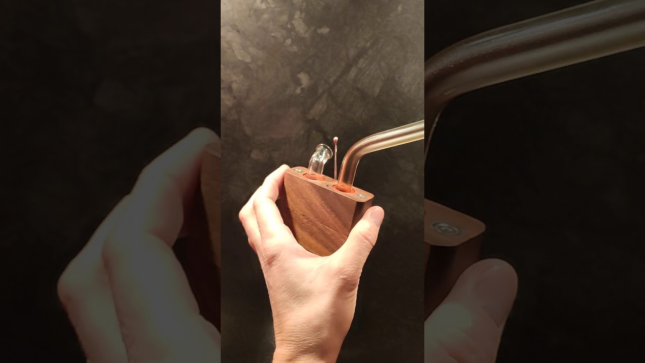 Sticky Brick Junior walnut with Runt mouthpiece by Sticky Brick Labs
