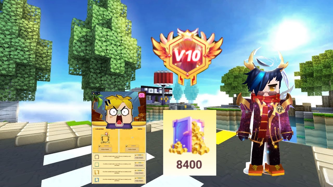 BEDWARS But In VIP 10 Account ll Blockman Go