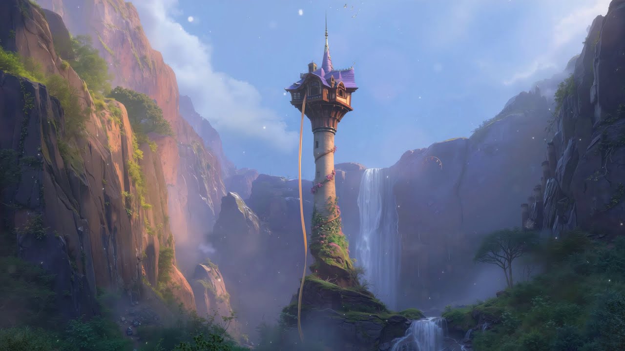 Rapunzel’s Tower Serenity | Peaceful Piano Music in Dreamy Land for Sleep, Study and Calm