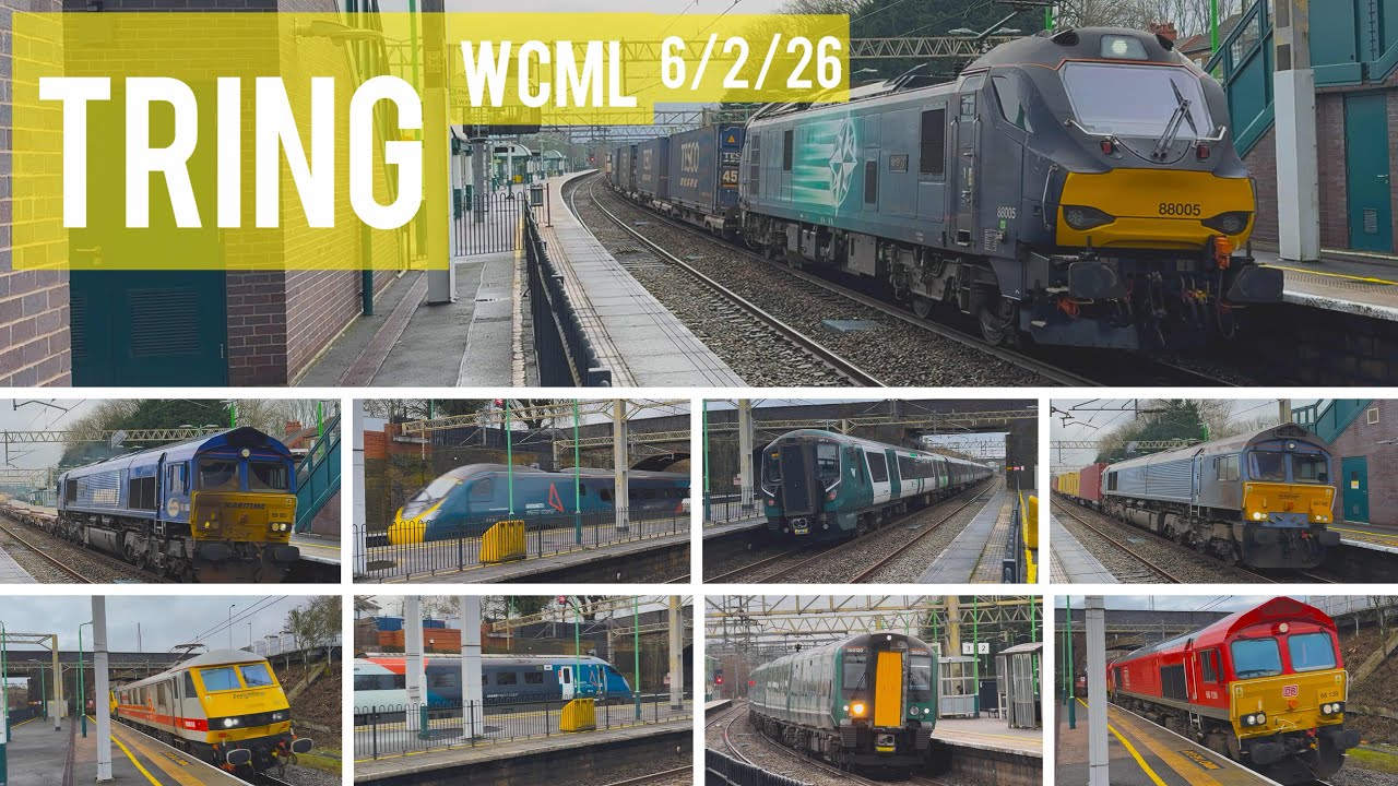 Diverted Freight and Much More at Tring, WCML, (6/2/26)